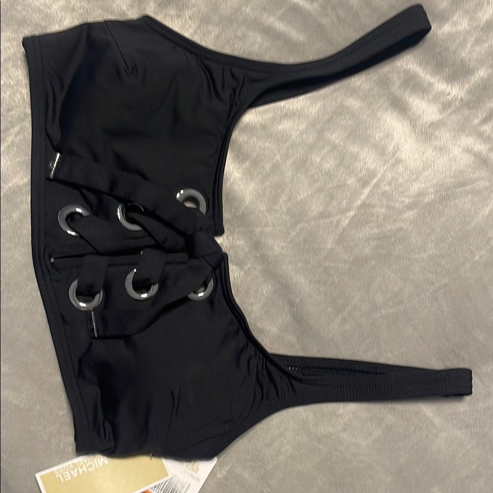 MICHAEL Michael Kors Black Bikini Top